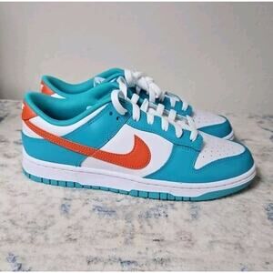Nike Dunk Low Retro Miami Dolphins Shoe Sneaker DV0833-102 Men Size 9 NEW